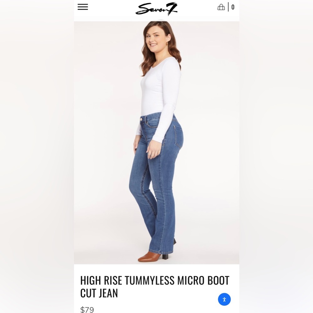 Seven7 HIGH RISE TUMMYLESS MICRO BOOT CUT JEAN